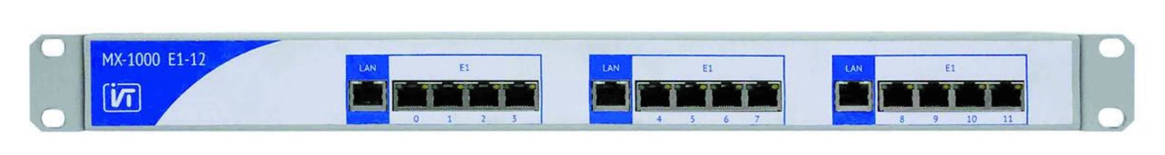Шлюз цифровых интерфейсов MX-1000-Е1-4 (4 интерфейса E1), MX-1000-Е1-8 (8 интерфейсов E1), MX-1000-Е1-12 (12 интерфейсов E1)