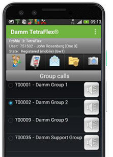 Мобильное приложение TetraFlex® на Android